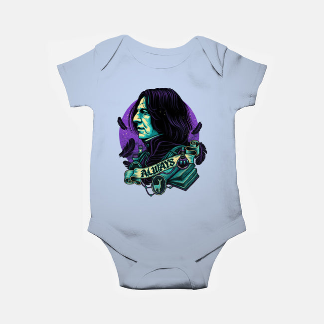 The Potions Professor-baby basic onesie-glitchygorilla