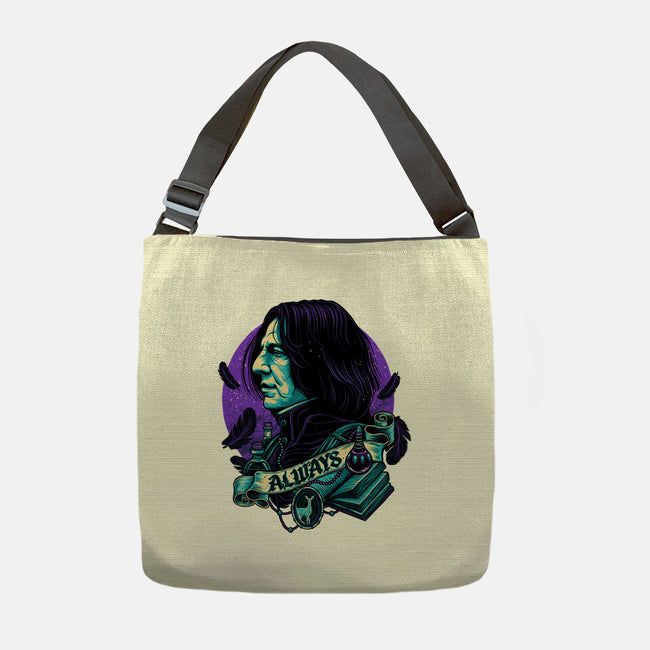 The Potions Professor-none adjustable tote bag-glitchygorilla