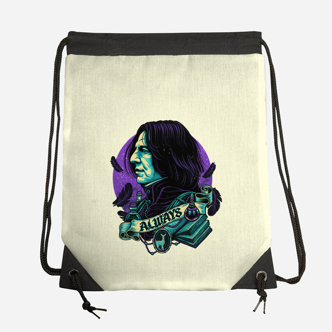 The Potions Professor-none drawstring bag-glitchygorilla