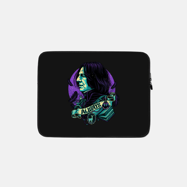 The Potions Professor-none zippered laptop sleeve-glitchygorilla