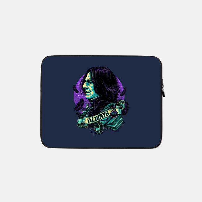 The Potions Professor-none zippered laptop sleeve-glitchygorilla