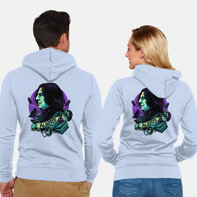 The Potions Professor-unisex zip-up sweatshirt-glitchygorilla