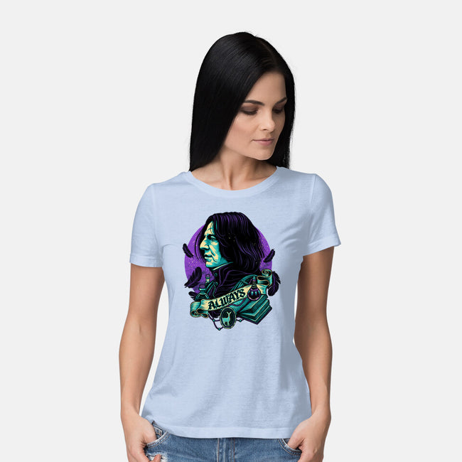 The Potions Professor-womens basic tee-glitchygorilla