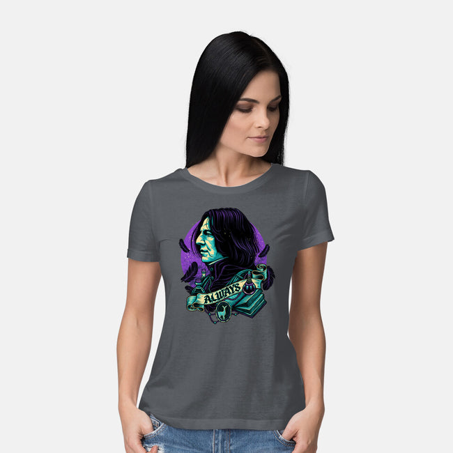 The Potions Professor-womens basic tee-glitchygorilla
