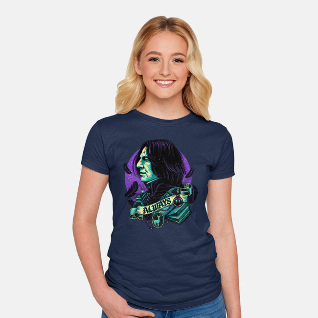 The Potions Professor-womens fitted tee-glitchygorilla