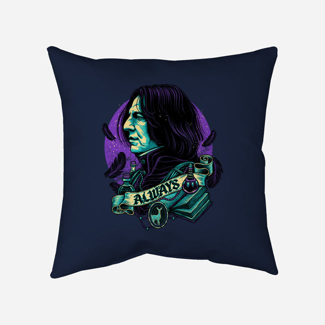 The Potions Professor-none removable cover w insert throw pillow-glitchygorilla