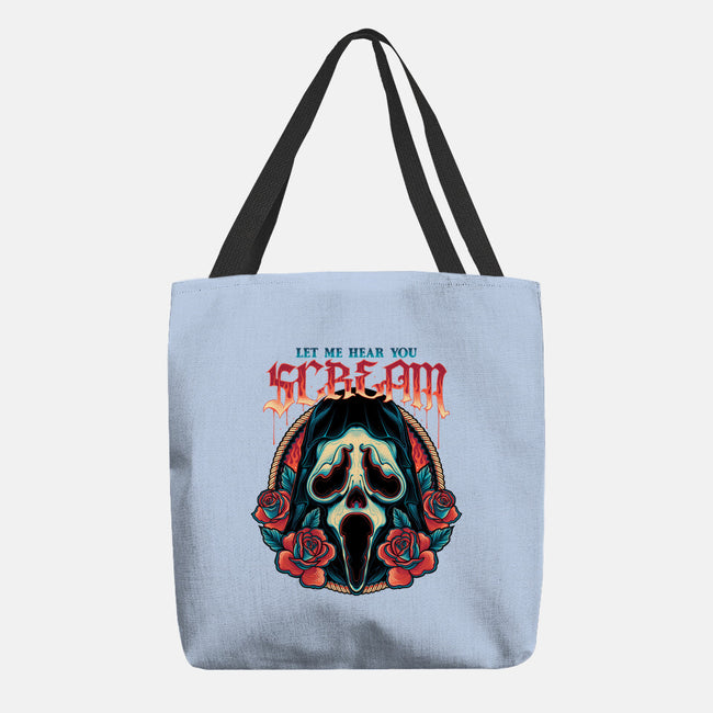 Let Me Hear You Scream-none basic tote bag-momma_gorilla