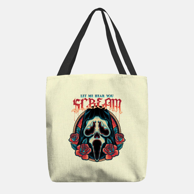 Let Me Hear You Scream-none basic tote bag-momma_gorilla