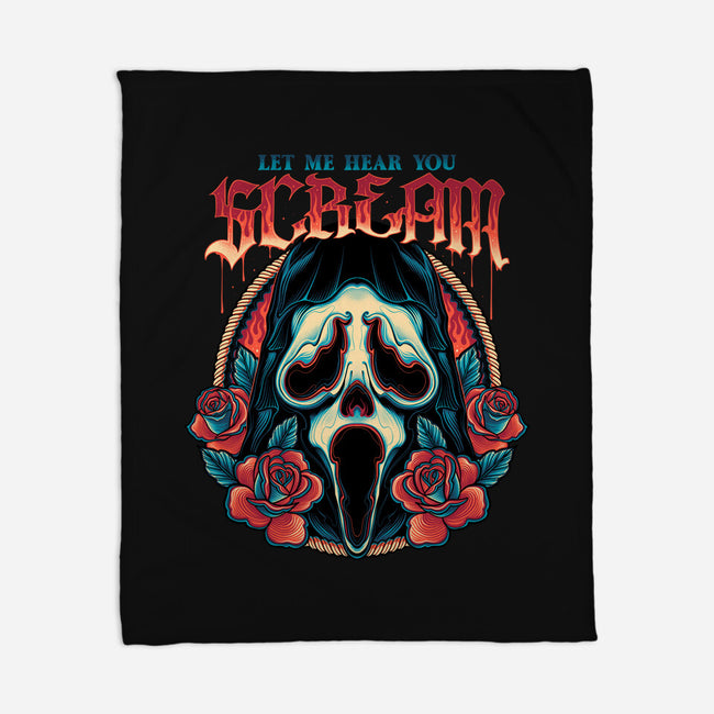 Let Me Hear You Scream-none fleece blanket-momma_gorilla