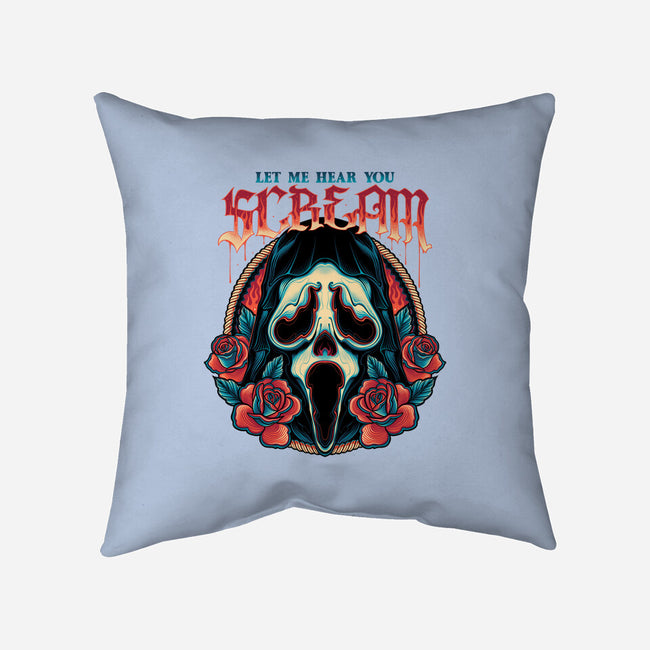 Let Me Hear You Scream-none removable cover throw pillow-momma_gorilla