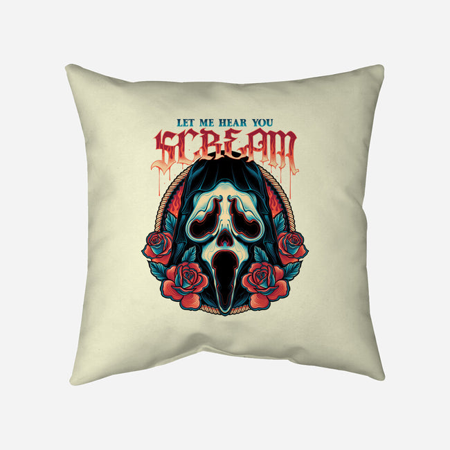 Let Me Hear You Scream-none removable cover throw pillow-momma_gorilla