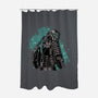 Isaac Clarke-none polyester shower curtain-xMorfina