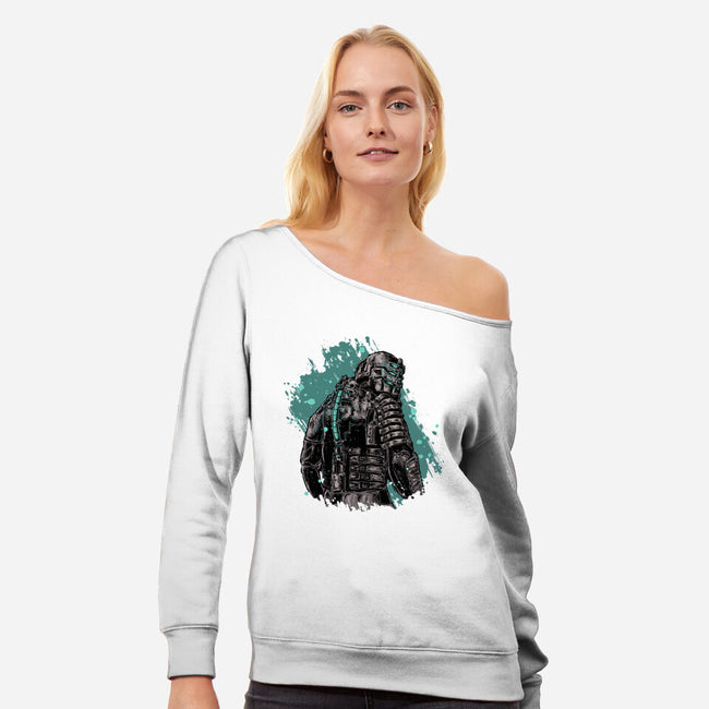 Isaac Clarke-womens off shoulder sweatshirt-xMorfina