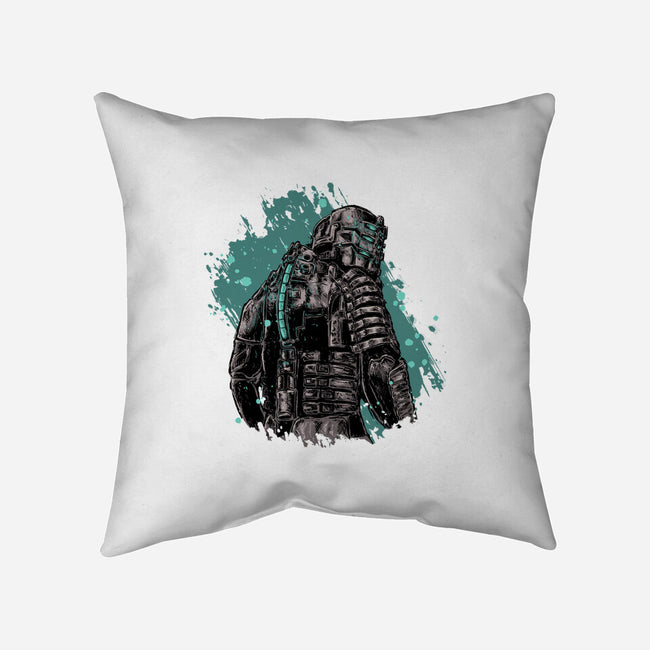 Isaac Clarke-none removable cover throw pillow-xMorfina