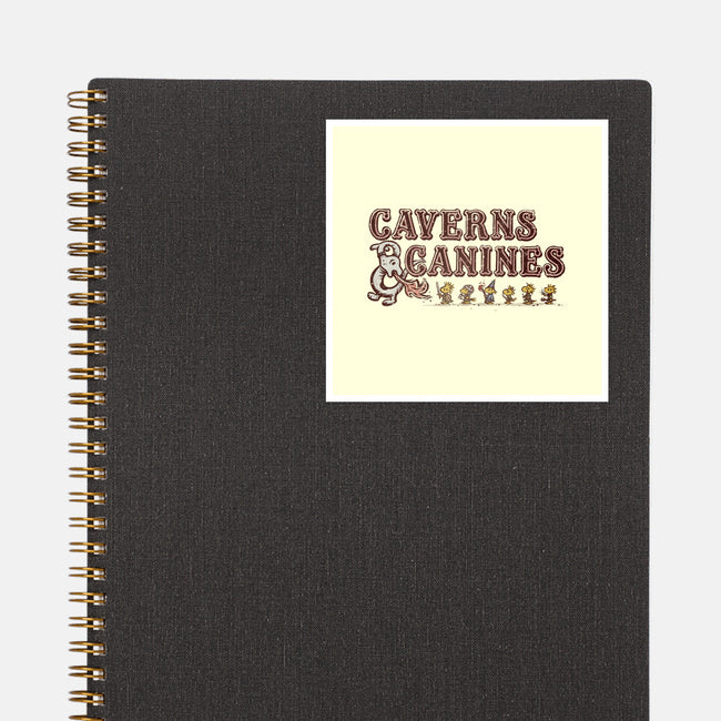 Caverns And Canines-none glossy sticker-kg07