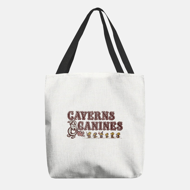 Caverns And Canines-none basic tote bag-kg07