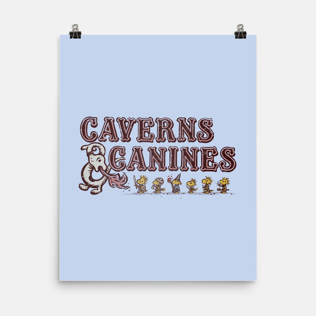 Caverns And Canines-none matte poster-kg07