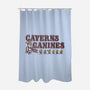 Caverns And Canines-none polyester shower curtain-kg07