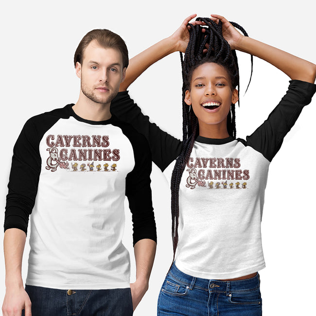 Caverns And Canines-unisex baseball tee-kg07