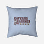 Caverns And Canines-none removable cover w insert throw pillow-kg07