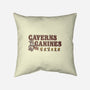 Caverns And Canines-none removable cover w insert throw pillow-kg07