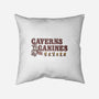 Caverns And Canines-none removable cover w insert throw pillow-kg07
