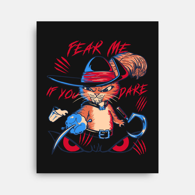 Fear Me-none stretched canvas-estudiofitas