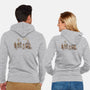 She Turned Me Into A Newt-unisex zip-up sweatshirt-kg07