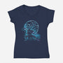 The Water Bender-womens v-neck tee-kharmazero