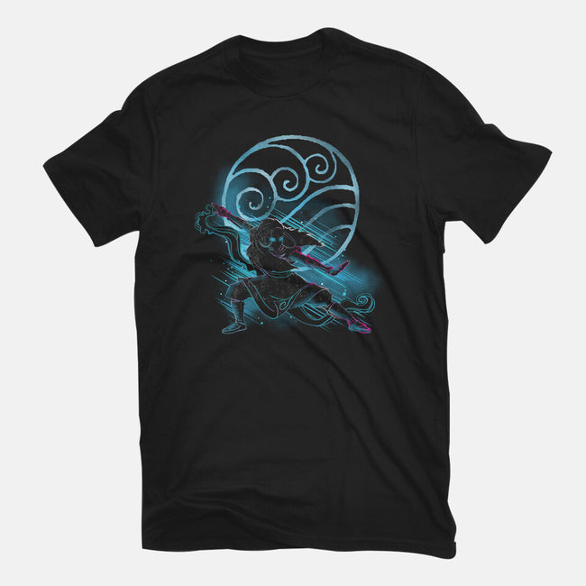 The Water Bender-womens fitted tee-kharmazero
