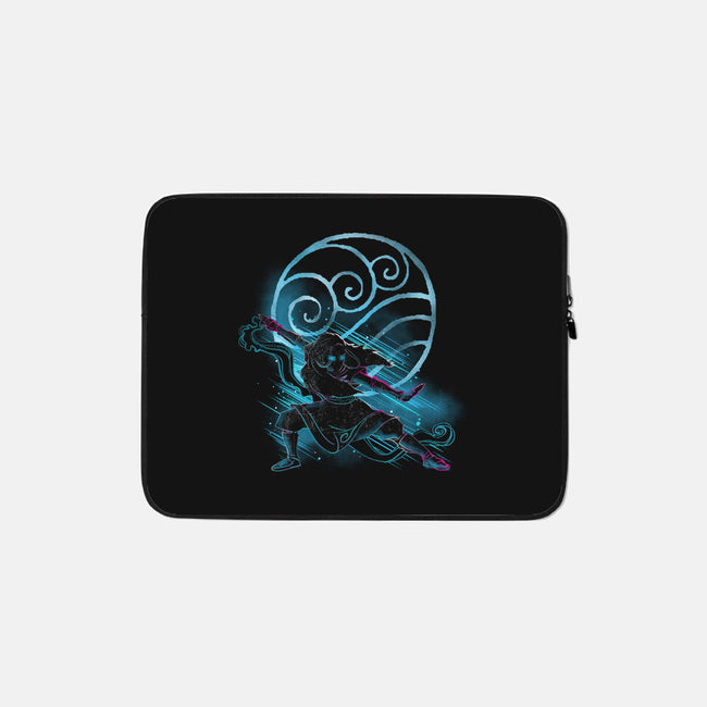 The Water Bender-none zippered laptop sleeve-kharmazero