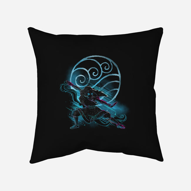 The Water Bender-none removable cover w insert throw pillow-kharmazero