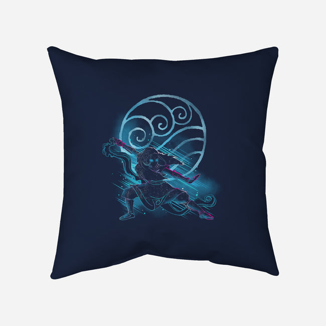 The Water Bender-none removable cover w insert throw pillow-kharmazero