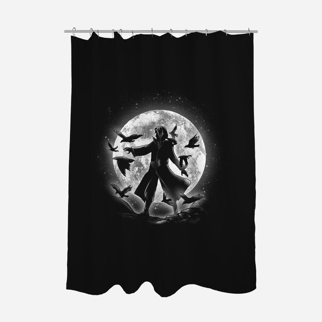 Moonlight Crows-none polyester shower curtain-fanfreak1