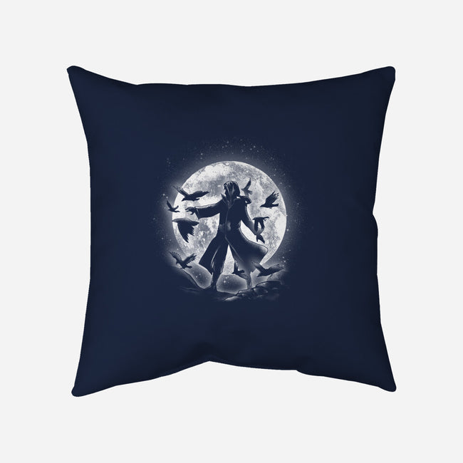Moonlight Crows-none removable cover w insert throw pillow-fanfreak1