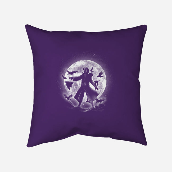 Moonlight Crows-none removable cover w insert throw pillow-fanfreak1