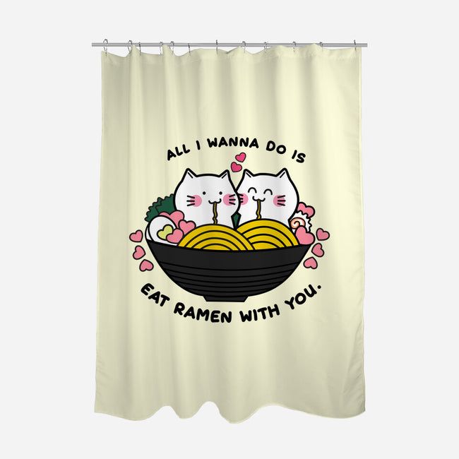 Eat Ramen With You-none polyester shower curtain-bloomgrace28