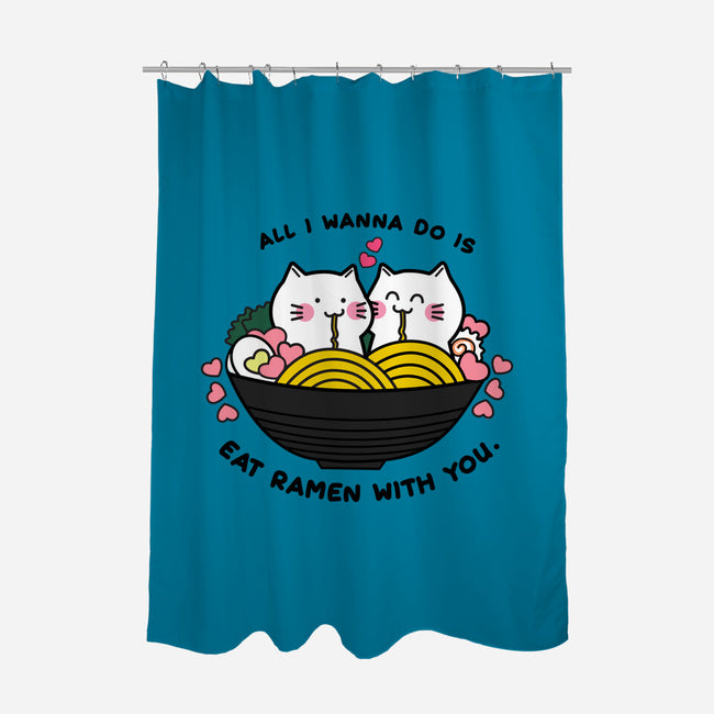 Eat Ramen With You-none polyester shower curtain-bloomgrace28