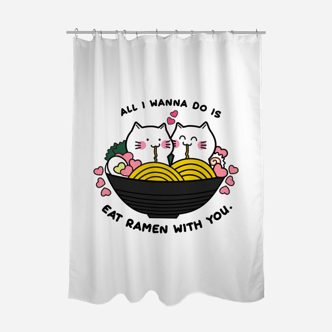 Eat Ramen With You-none polyester shower curtain-bloomgrace28