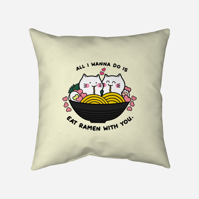 Eat Ramen With You-none removable cover throw pillow-bloomgrace28