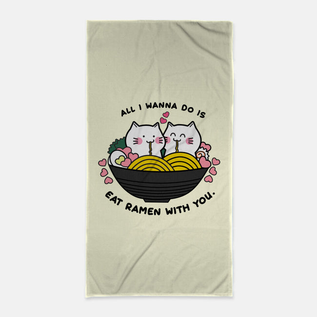 Eat Ramen With You-none beach towel-bloomgrace28