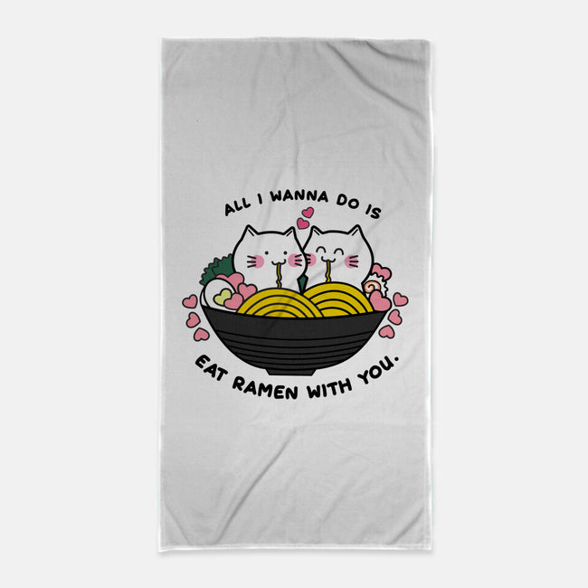 Eat Ramen With You-none beach towel-bloomgrace28
