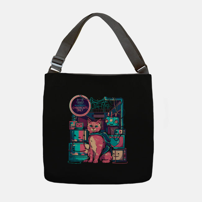 Cybercats Only-none adjustable tote bag-eduely