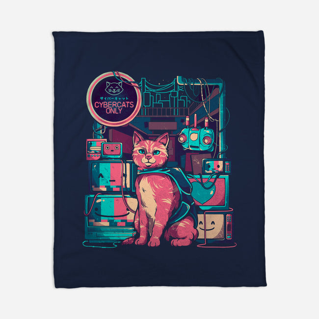 Cybercats Only-none fleece blanket-eduely