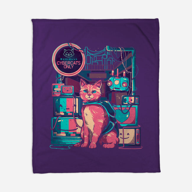 Cybercats Only-none fleece blanket-eduely