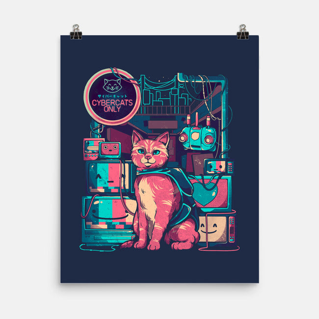 Cybercats Only-none matte poster-eduely