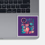 Cybercats Only-none glossy sticker-eduely