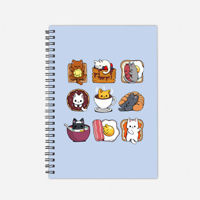 Breakfast Cats-none dot grid notebook-Vallina84