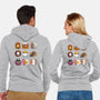 Breakfast Cats-unisex zip-up sweatshirt-Vallina84