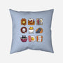 Breakfast Cats-none removable cover w insert throw pillow-Vallina84